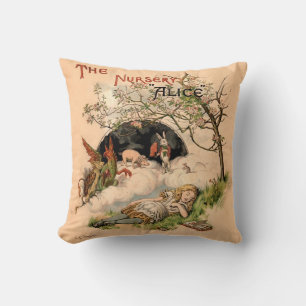 Das Kinderzimmer Alice 1890 Vintag Wonderland Cove Kissen