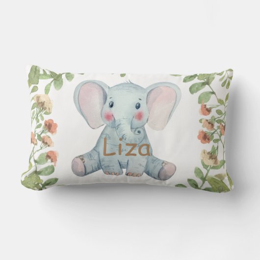 Das Kinderzimmer der Elefantenpflanze im Wasserfar Lendenkissen (Vorderseite)