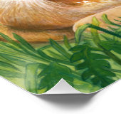 Das Kinderzimmer der Gras Illustration Poster (Ecke)