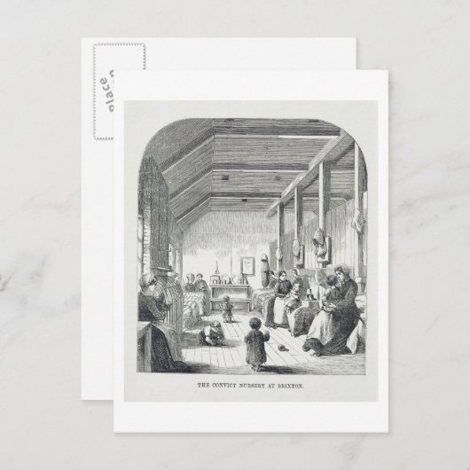 Das Kinderzimmer der Verurteilung in Brixton, aus  Postkarte (Vorne/Hinten)