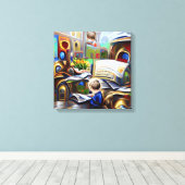 Das Kindesgedanken der Shaw-Stiftung Leinwanddruck (Insitu (Holzboden))