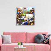 Das Kindesgedanken der Shaw-Stiftung Leinwanddruck (Insitu (Wohnzimmer))