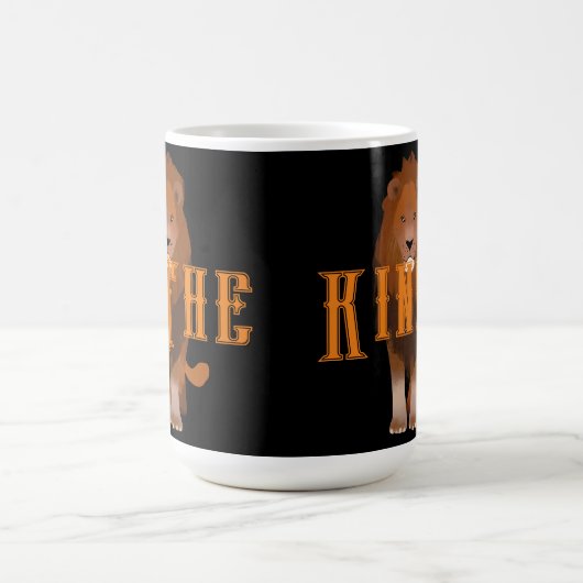 Das King Custom Lion Bild und Text Classic Kaffeetasse (Mittel)