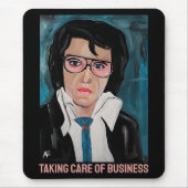Das King-Gemälde von Alfred Fox Mousepad (Vorne)