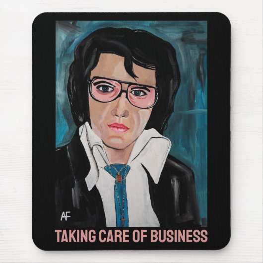 Das King-Gemälde von Alfred Fox Mousepad (Vorne)