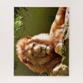 Das King Lion Portrait, das Jigsaw Puzzle (Vertikal)