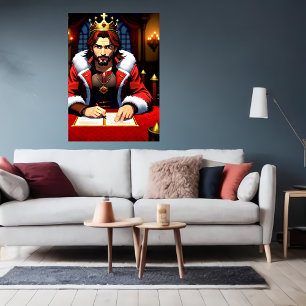 Das King-Signaturpapier   Art der AI Poster