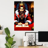 Das King-Signaturpapier | Art der AI Poster (Heimbüro)