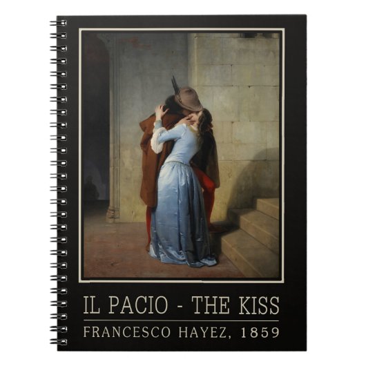 Das Kiss/Il Bacio Notebook Notizblock (Vorderseite)