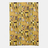 Das Kiss-Muster von Gustav Klimt, Art Nouveau Geschirrtuch (Vertikal)