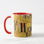 Das Kiss-Muster von Gustav Klimt, Art Nouveau Tasse (Links)