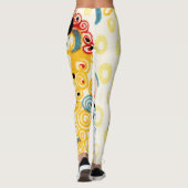 Das Kiss-Textilmuster von Gustav Klimt Leggings (Rückseite)