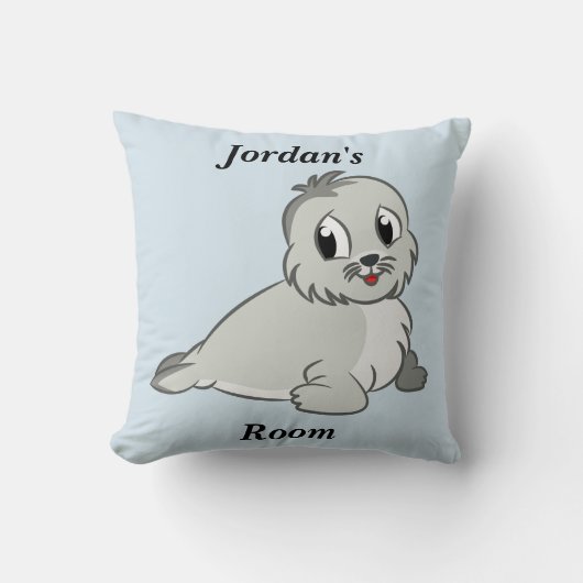 Das Kissen-niedliches Baby-Siegel der Kinder Kissen (Vorderseite)