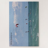 Das Kite-Boarding-Rennen, personalisiert, Ihre Wor Puzzle (Vertikal)