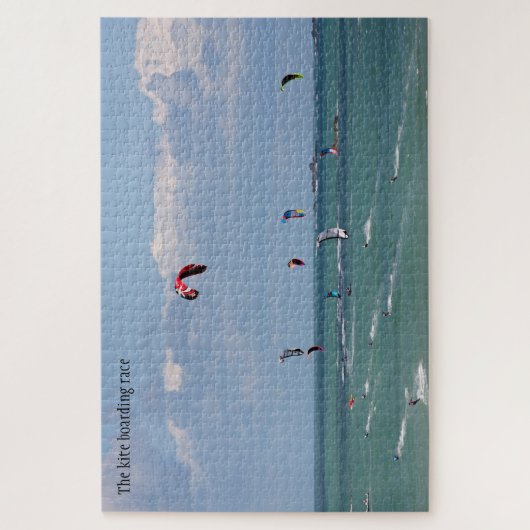 Das Kite-Boarding-Rennen, personalisiert, Ihre Wor Puzzle (Vertikal)