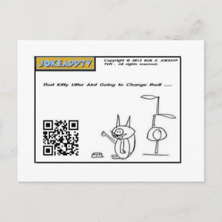 Das Kitty Litter Aint wird sich ändern Postkarte
