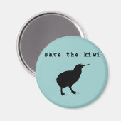 Das Kiwi Magnet gerettet (Vorderseite/Rückseite)
