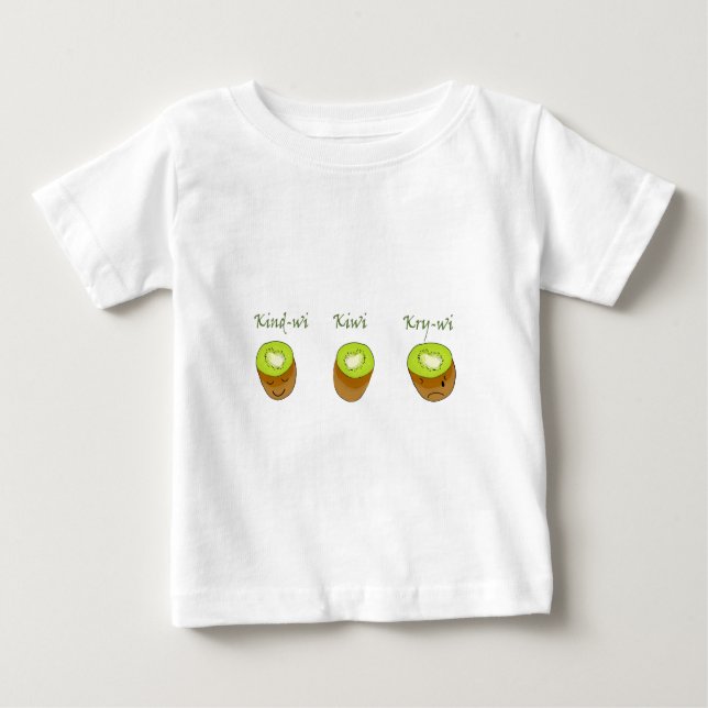 Das Kiwitrio Baby T-shirt (Vorderseite)