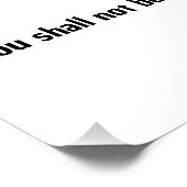 DAS KJV DER ZEHN-ANTRÄGE POSTER (Ecke)