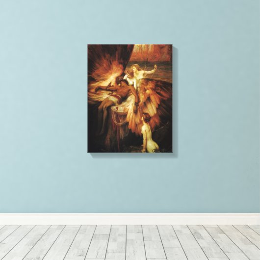 Das Klagen für Icarus Leinwanddruck (Insitu (Holzboden))