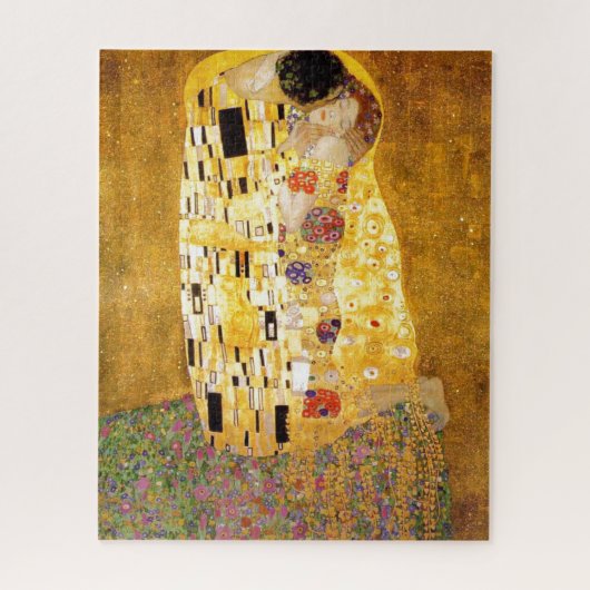 Das klassische Malerwerk Kiss Gustav Klimt Puzzle (Vertikal)