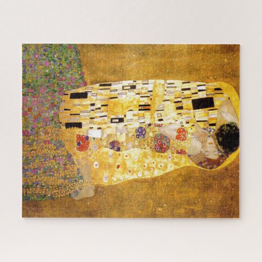Das klassische Malerwerk Kiss Gustav Klimt Puzzle (Horizontal)