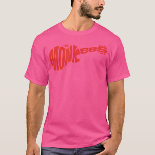 Das klassische rote Gitarren-Logo von Monkees auf T-Shirt