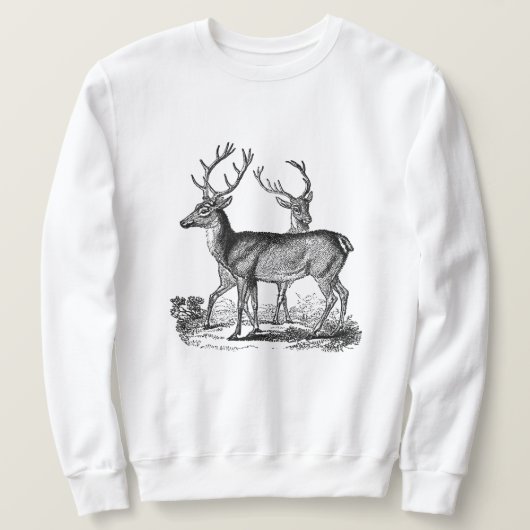 Das klassische Sweatshirt der Waldrotwild-Männer (Design vorne)