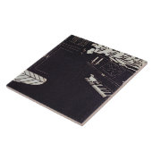 Das Klavier, 1914 (Holzschnitt) Fliese (Seite)