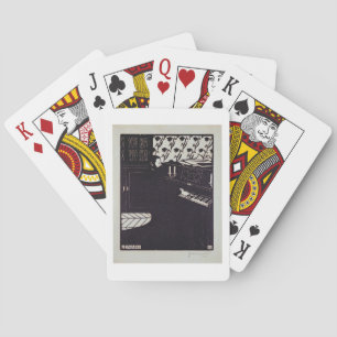 Das Klavier, 1914 (Holzschnitt) Spielkarten