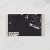 Das Klavier, 1914 (Holzschnitt) Visitenkarte (Rückseite)