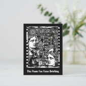 Das Klavier hat getrunken Postkarte (Stehend Vorderseite)