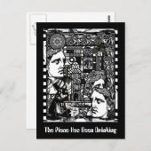 Das Klavier hat getrunken Postkarte (Vorne/Hinten)