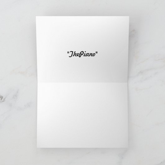 Das Klavier Karte (Innenseite)