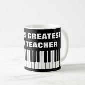 Das Klavier-Lehrerkaffee-Tasse der Welt bestste Kaffeetasse (VorderseiteRechts)