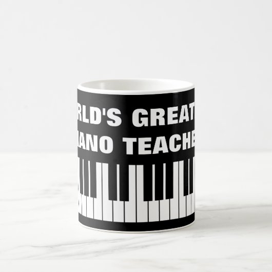 Das Klavier-Lehrerkaffee-Tasse der Welt bestste Kaffeetasse (Mittel)