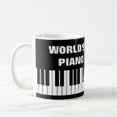 Das Klavier-Lehrerkaffee-Tasse der Welt bestste Kaffeetasse (Links)