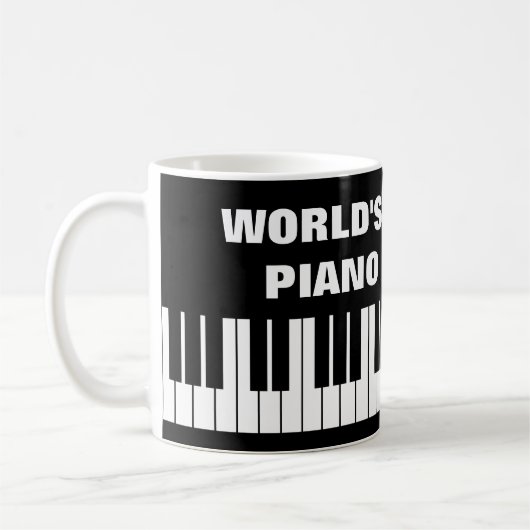 Das Klavier-Lehrerkaffee-Tasse der Welt bestste Kaffeetasse (Links)