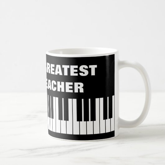 Das Klavier-Lehrerkaffee-Tasse der Welt bestste Kaffeetasse (Rechts)