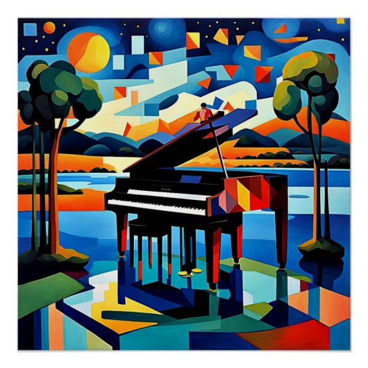 Das Klavier wartet auf 5 Poster (Vorderseite)