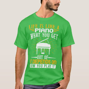 Das Klavierleben ist wie ein Klavier T-Shirt