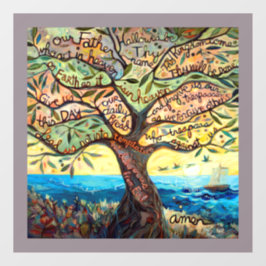 Das Kleben unseres Vaters Fensteraufkleber