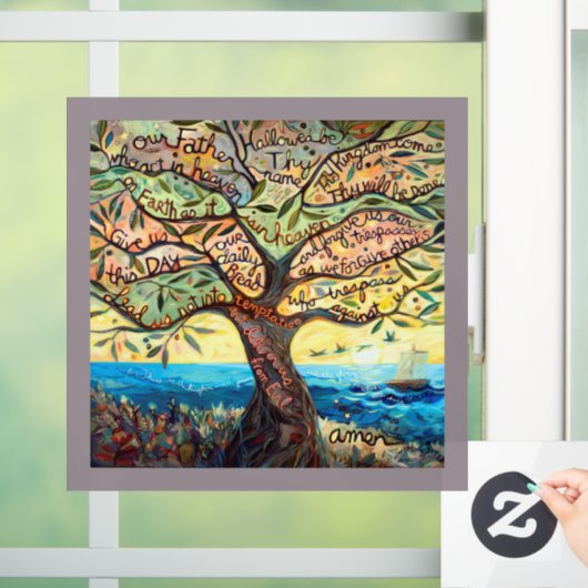 Das Kleben unseres Vaters Fensteraufkleber (Zuhause)