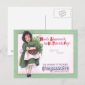 Das Kleeblatt der Mädchen im Grünen Postkarte (Vorne/Hinten)