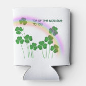 Das Kleeblatt des Morgens St. Patrick's Day Dosenkühler (Rückseite)