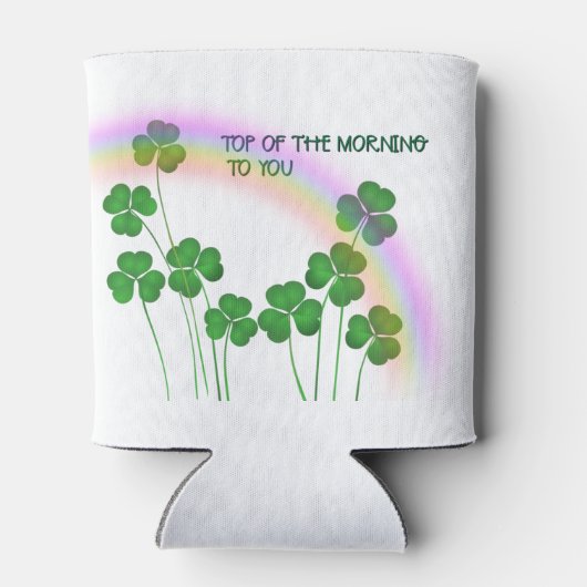 Das Kleeblatt des Morgens St. Patrick's Day Dosenkühler (Rückseite)