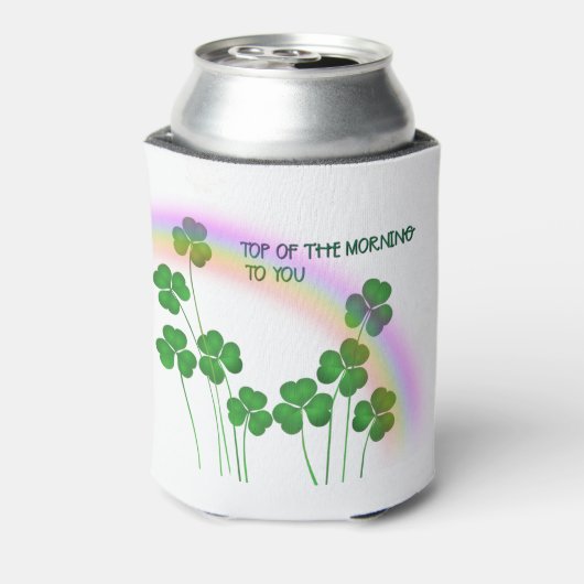 Das Kleeblatt des Morgens St. Patrick's Day Dosenkühler (Kanne Rückseite)