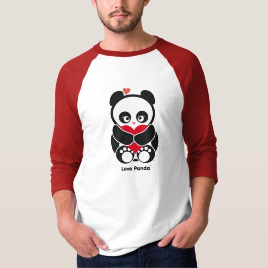 Das Kleid der Liebe Panda® Raglan-Männer T-Shirt (Vorderseite)
