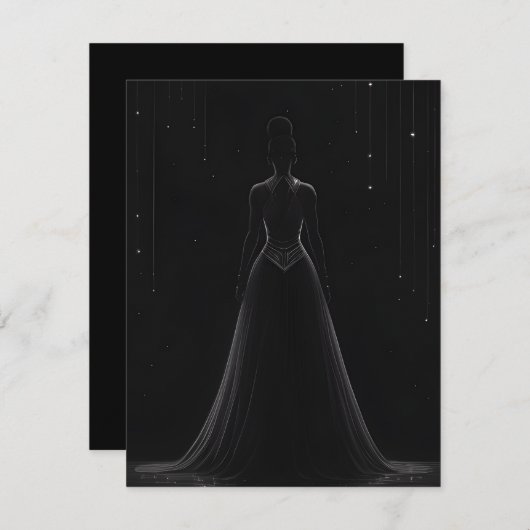 Das Kleid Einladung (Vorne/Hinten)