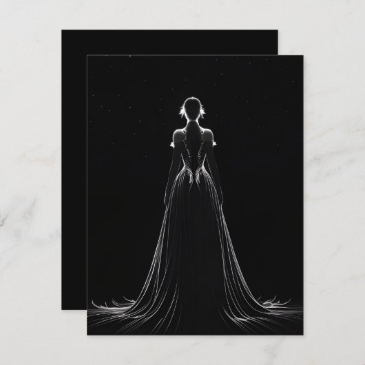 Das Kleid Einladung (Vorne/Hinten)